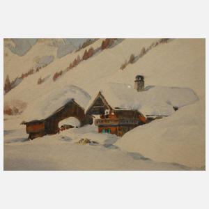 Carl Kessler, Verträumte alpine Winterpartie