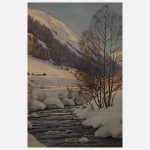 Carl Kessler, Verträumte alpine Winterpartie