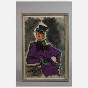 Irena von Rügen, Dame mit lila Kleid