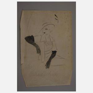 Irena von Rügen, attraktives Konvolut Skizzen u.a.