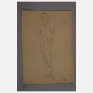 Irena von Rügen, attraktives Konvolut Skizzen u.a.