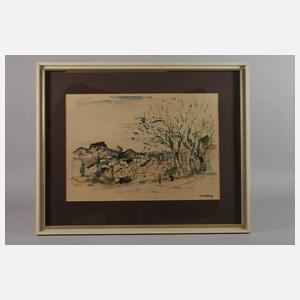 Prof. Albert Saverys, Mediterrane Dorfansicht