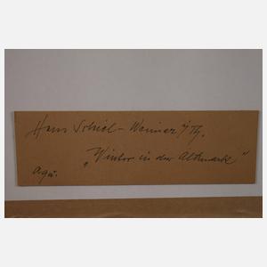 Hans Schiel, "Winter in der Altmark"