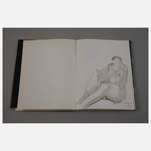 Werner Stötzer, Buch mit aquarellierter Zeichnung