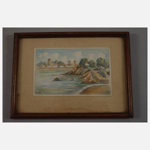 Konvolut französische Aquarelle