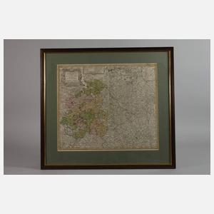 Homanns Erben, Kupferstichkarte Sachsen