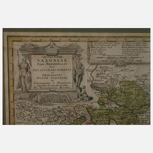 Homanns Erben, Kupferstichkarte Sachsen
