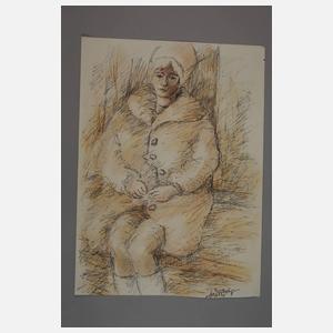 Fredo Bley, Mädchen im Pelzmantel