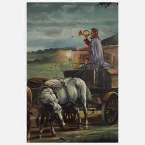 Klaus Frister, Postillion vor Nachtlandschaft