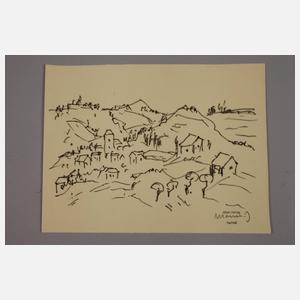 Albert Hennig, Dorf im Gebirge