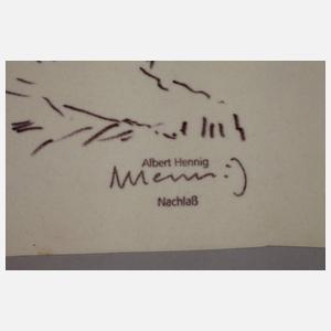 Albert Hennig, Bergige Landschaft