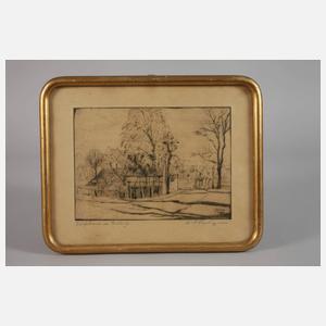 Martin Erich Philipp, "Dorfstraße im Frühling"