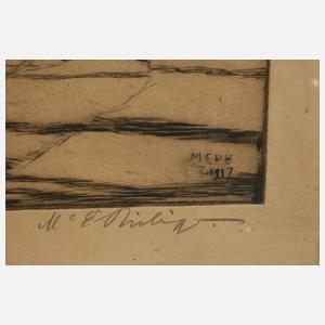 Martin Erich Philipp, "Dorfstraße im Frühling"