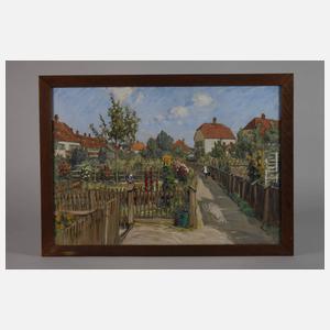 Fritz Beckert, Gartenansicht Hellerau