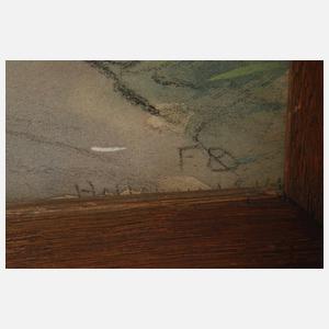 Fritz Beckert, Gartenansicht Hellerau