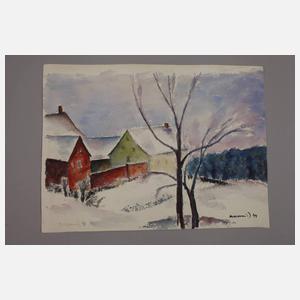 Albert Hennig, Gehöft im Winter