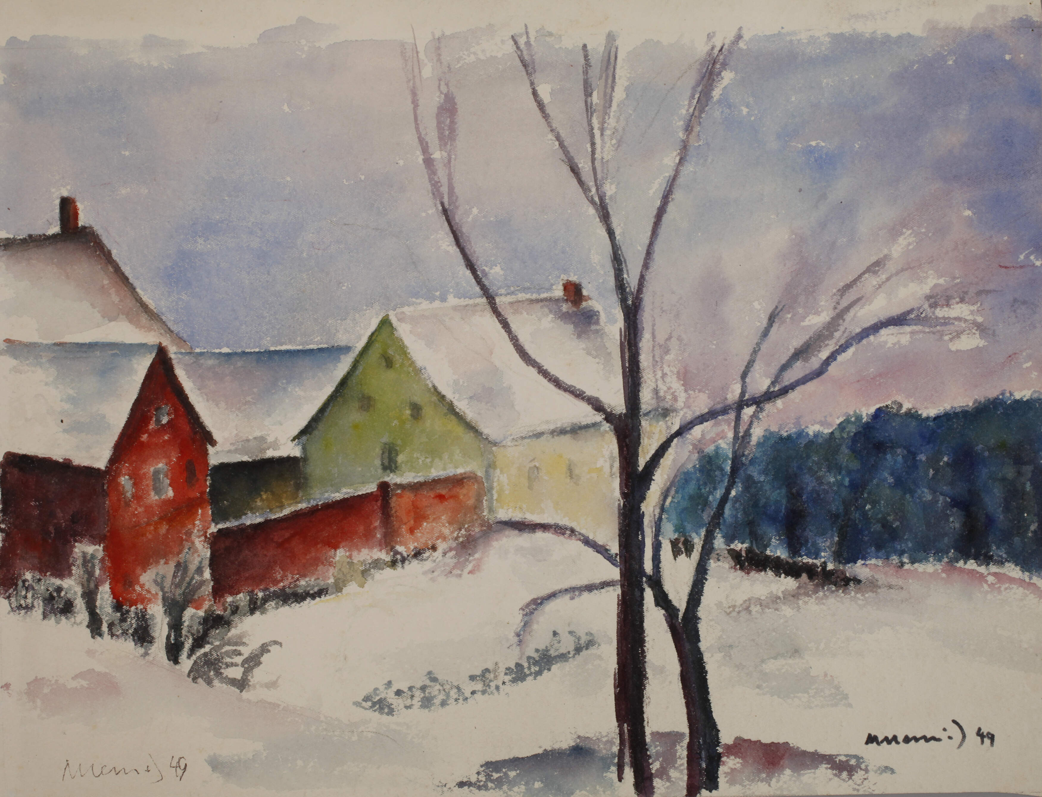 Albert Hennig, Gehöft im Winter