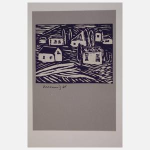 Albert Hennig, Häuser in Landschaft