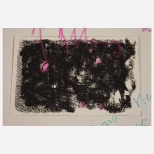 Albert Hennig, Monotypie mit Einzeichnung