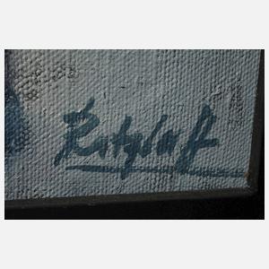 Prof. Siegfried Ratzlaff, "Alternder Kaffeehausgeiger"