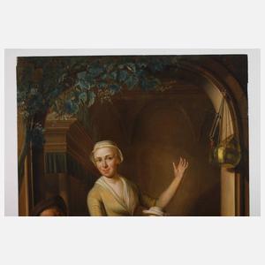 Nicolaas Reyers, Gemüsehändlerin mit Musikant