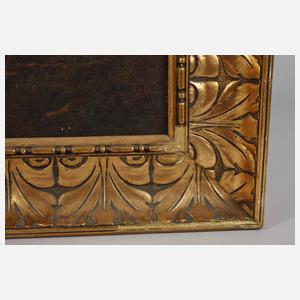 "Waldweg mit hineinreitendem Jäger" nach C. Vroom