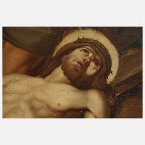 Kreuzwegszene, "Jesus wird an´s Kreuz genagelt"