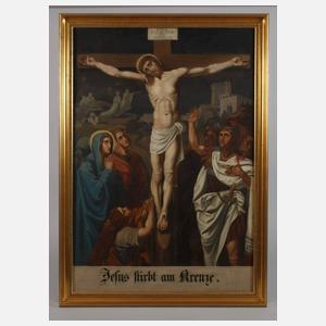 Kreuzwegszene, "Jesus stirbt am Kreuze"