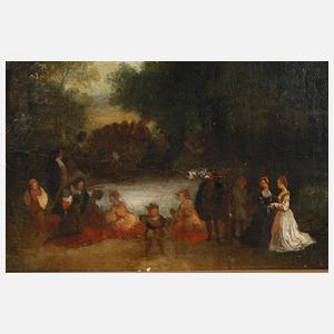 Barocke Gesellschaft im Freien