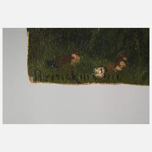 Hermann Brinckmann, attr., Gehöft am Waldrand