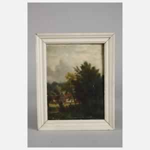 Hermann Brinckmann, attr., Gehöft am Waldrand