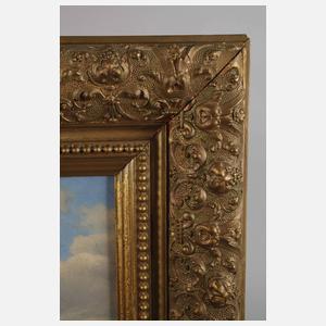 Ad. de Coursy, Gebirgslandschaft mit Sturzbach