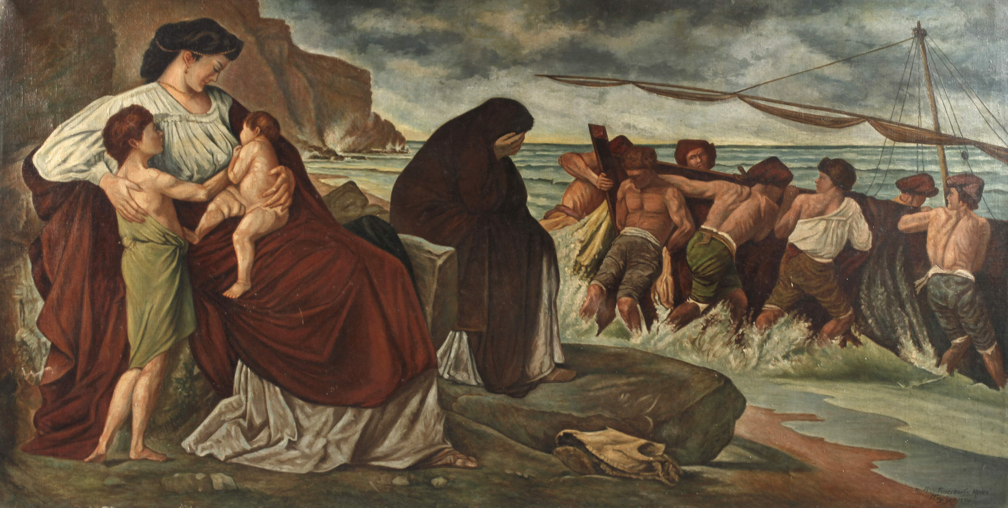 F. Fischer, nach Feuerbach "Medea"