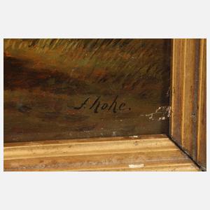 Friedrich Hohe, Rehbock am Waldesrand