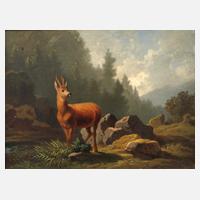 Friedrich Hohe, Rehbock am Waldesrand111
