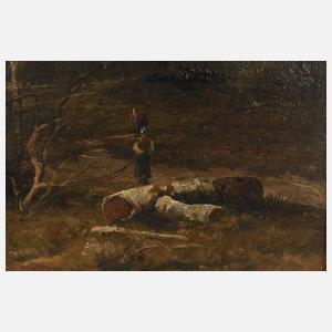 Karl Kaufmann, Reisigsammlerin im Wienerwald