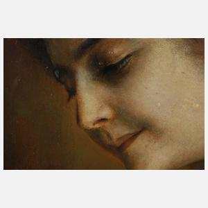 Prof. Franz von Lenbach, Frau von Poschinger