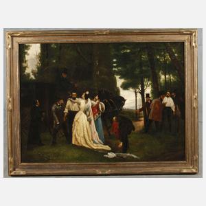 Franz Lotte, "Das unterbrochene Duell" nach Garnelo