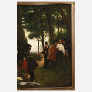 Franz Lotte, "Das unterbrochene Duell" nach Garnelo