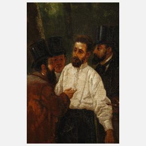 Franz Lotte, "Das unterbrochene Duell" nach Garnelo