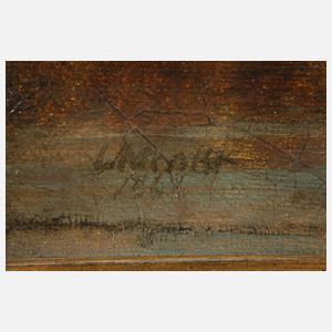 Ludwig Menke, Schloss in Detmold am Abend