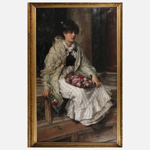 Franz Ruben, "Venezianische Blumenverkäuferin"