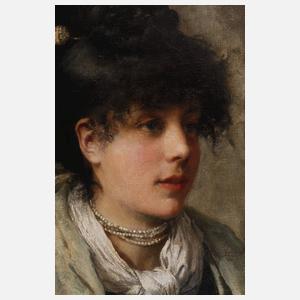 Franz Ruben, "Venezianische Blumenverkäuferin"