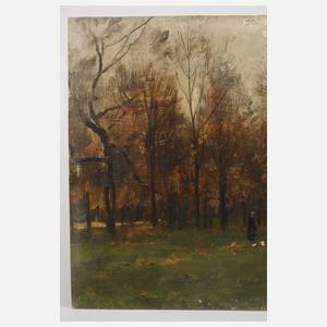Jakob Emil Schindler, attr., Herbstspaziergang
