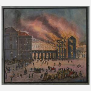 Jean Speth, Brand des Schlosses Christiansborg