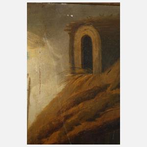 Genreszene beim Dorfschmied