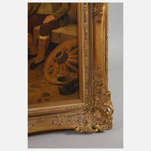 Genreszene beim Dorfschmied