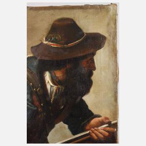 Tiroler Soldat mit Perkussionsgewehr