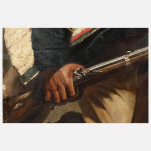 Tiroler Soldat mit Perkussionsgewehr
