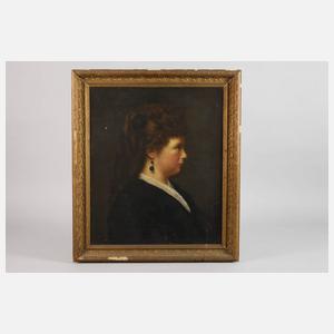 Bussmann, Dame mit Perlenohrring